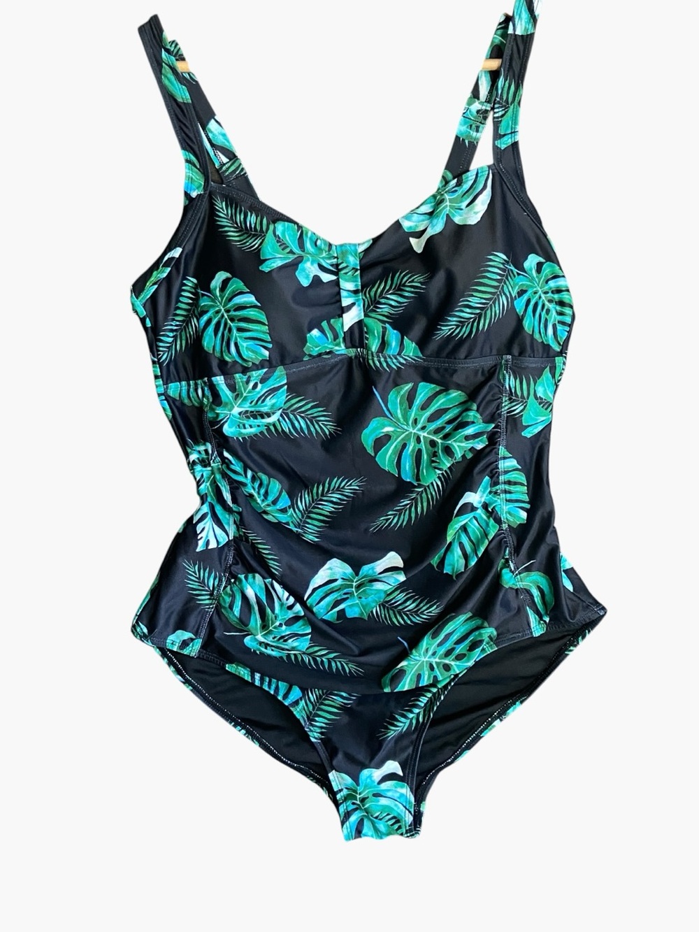 Tempt Me | Tropical Leaf Black Swimsuit Women’s | Size 18/XL